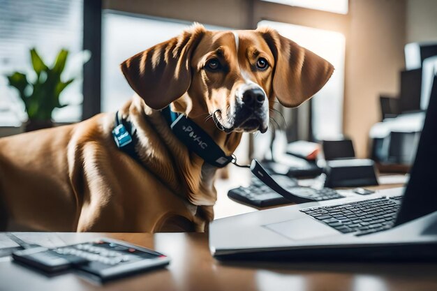 Foto prendi il tuo cane al lavoro