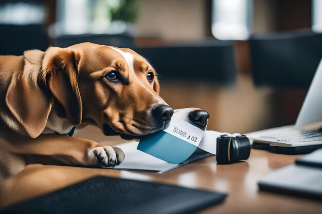 Foto prendi il tuo cane al lavoro