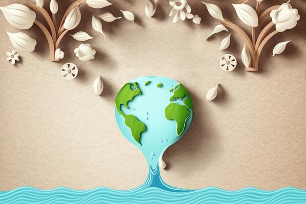 Taking Action for the Environment World Environment Day Generative AI illustration