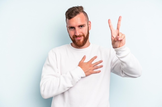 Taking an oath putting hand on chest