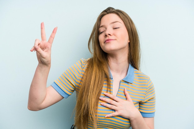 Taking an oath putting hand on chest