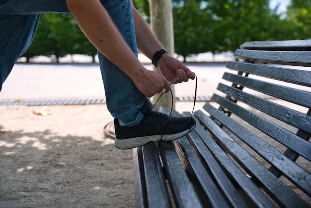 Taking a walk in the park on a sunny day with my favorite sneakers