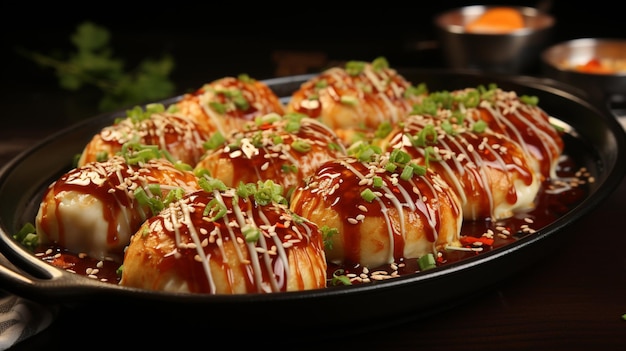 Takoyaki Aziatisch straatvoedsel Heerlijk eten