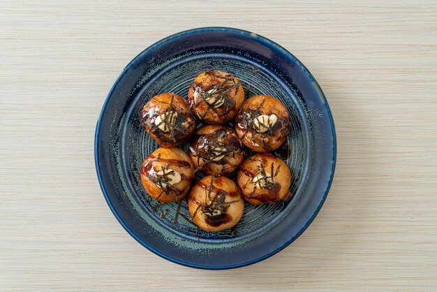 Takoyaki ball dumplings or Octopus balls