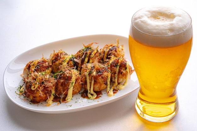 Takoyaki en bier?