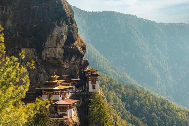 Foto taktshang goemba tijgers nest klooster bhutan