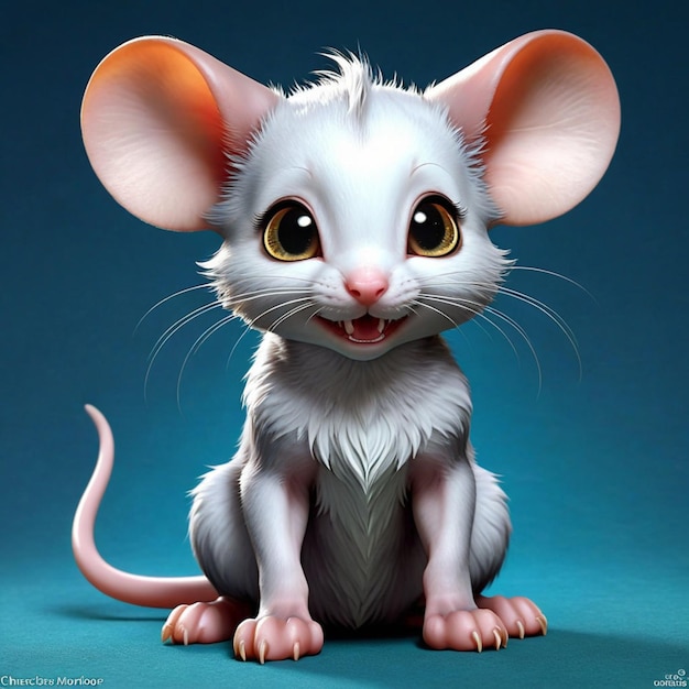 Photo the tale of the human mouse hybrid a journey into the realm of fantasy and genetics