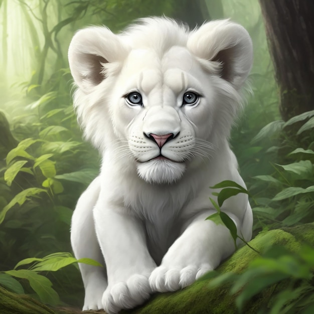 The Tale of a white Baby Lion's Adventure 3D