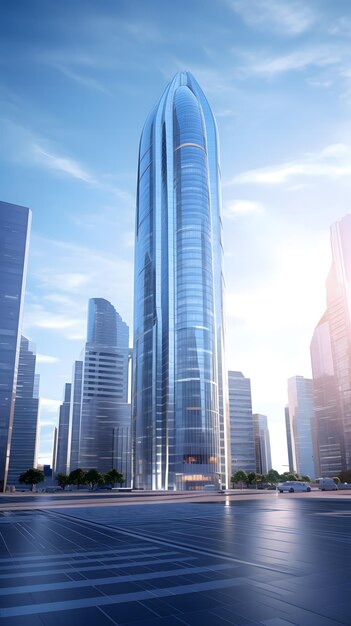 Photo tall building architecture concept design