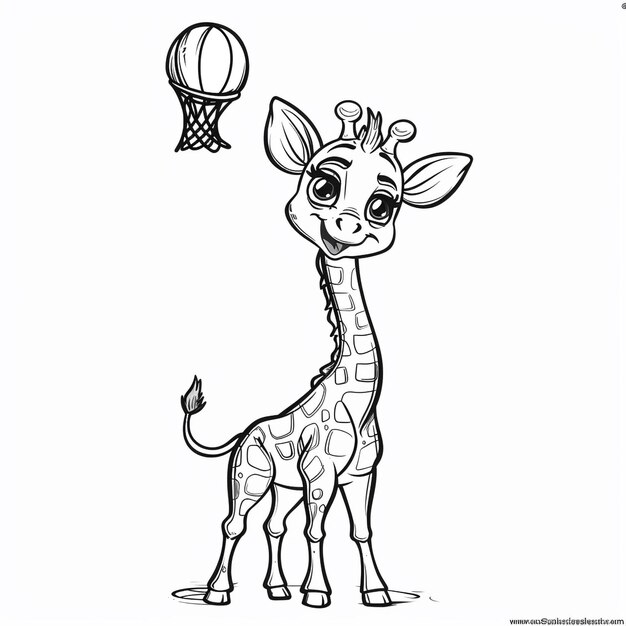 Photo tall talent giraffe slam dunks