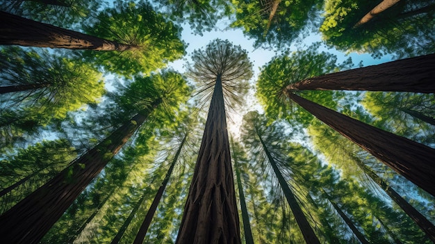 tall trees grove free photo HD background