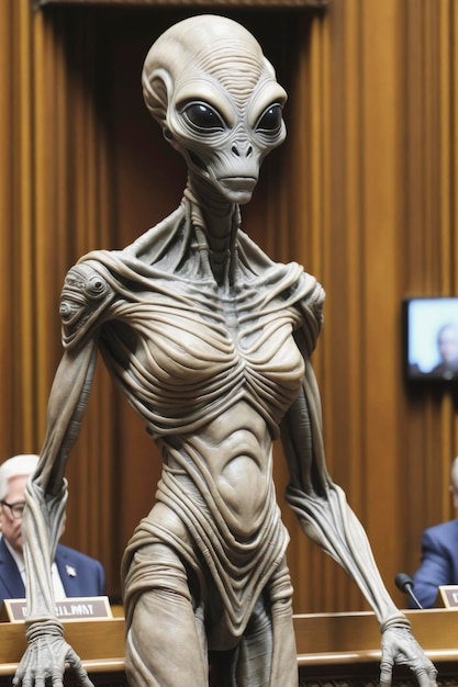 tall whispy grey space alien