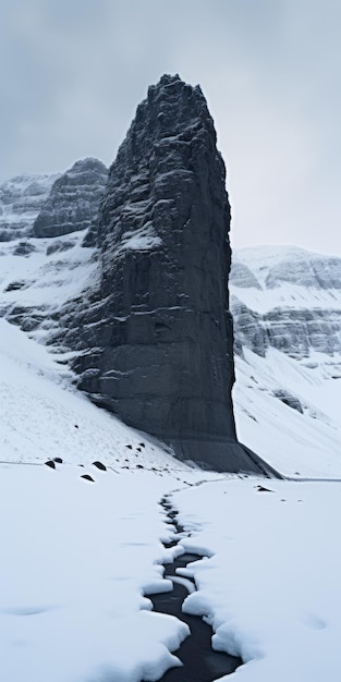 The Tallest Rock A Textural Detail In The Style Of Einar Hkonarson