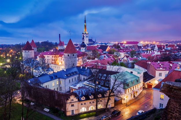 Centro storico medievale di tallinn, estonia