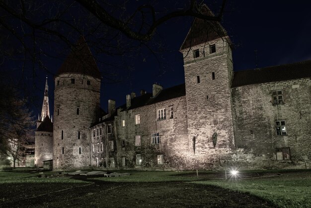 Tallinn view at night