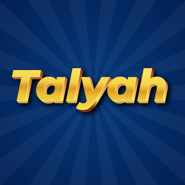 Talyah 텍스트 효과 금 JPG 매력적인 배경 카드 사진