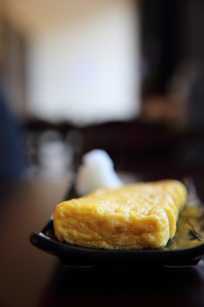 Tamagoyaki sweet omelette Japanese food