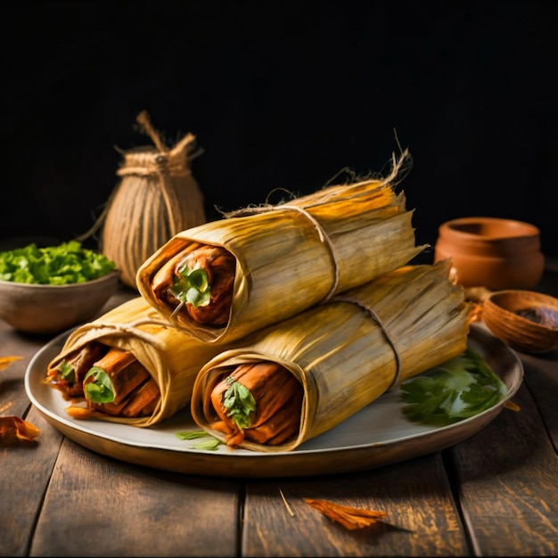 Tamales Mexican food image