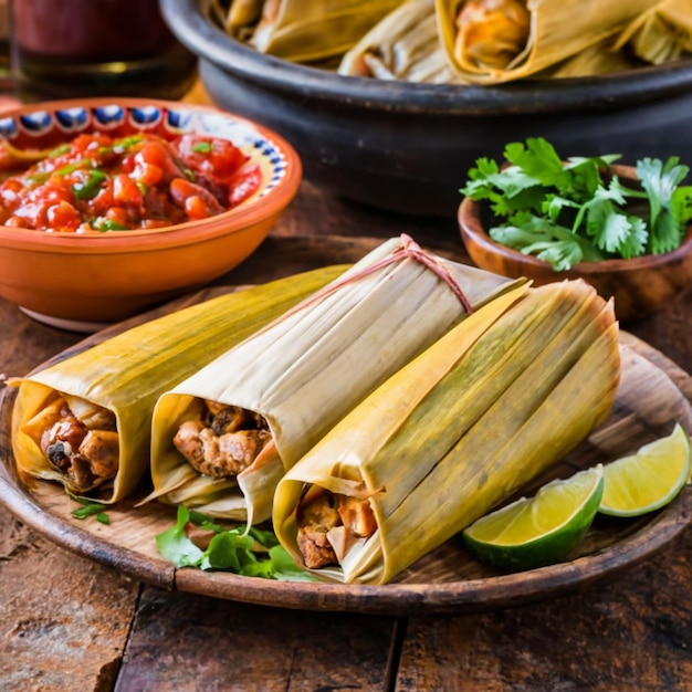 タマレス メキシコ料理のイメージ