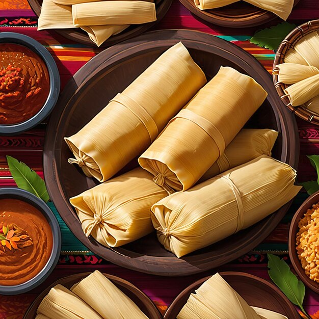 Photo tamales mexican food