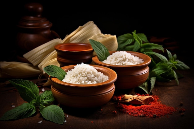 Tamales with Cilantro Lime Rice