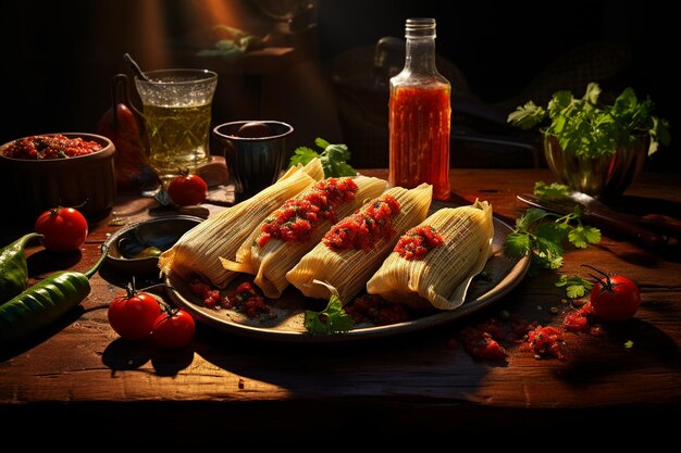 Tamales with Yucatan Sauce