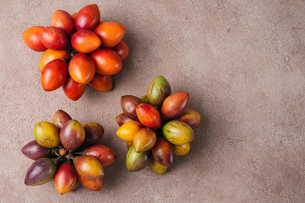 Photo tamarillo fruit in indonesia terong belanda dutch eggplan