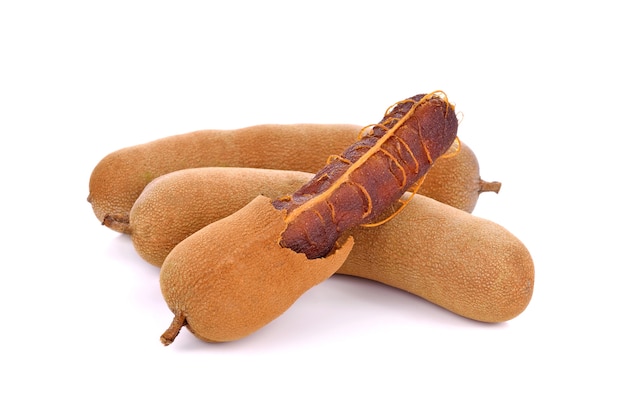 Tamarind isolated on white space