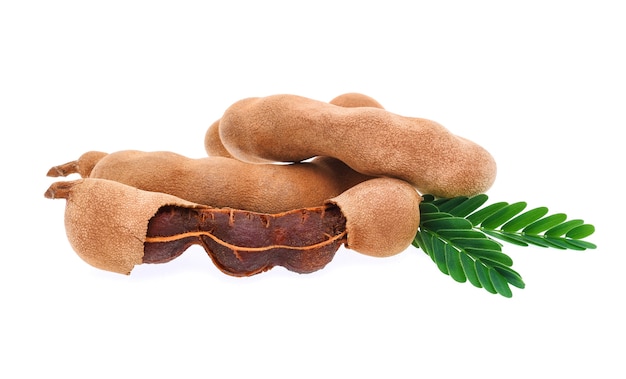 Tamarind isolated on white