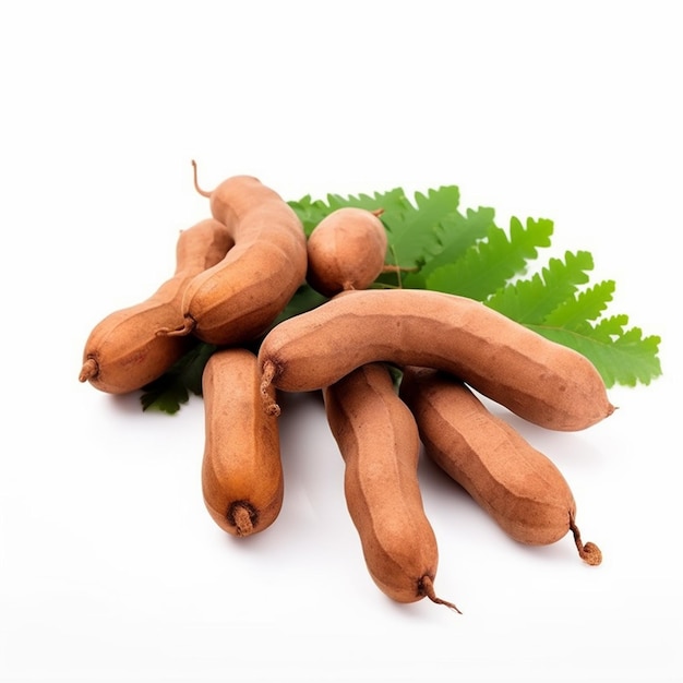 Tamarind On A White Background