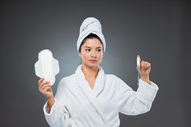 Photo tampon and sanitary napkin