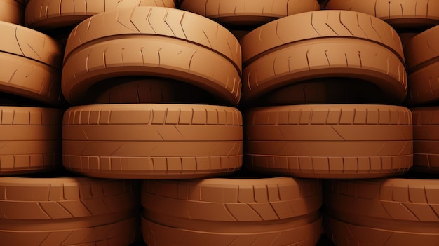 Tan background with car tires