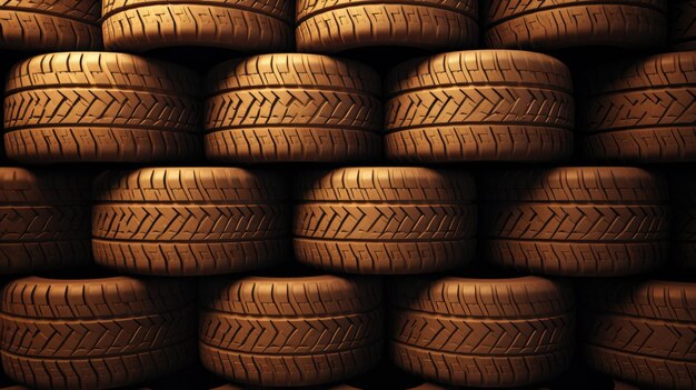 Tan background with car tires