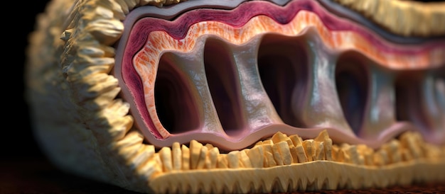 Foto tanden met tandvlees