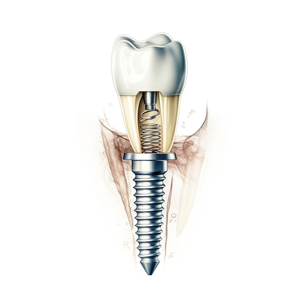 Tandimplantatietanden met implantaatschroef