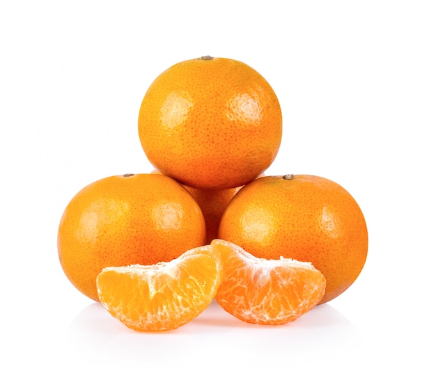 Tangerine fruit isolated