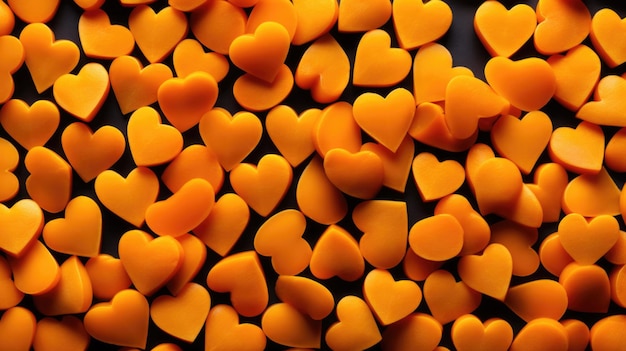 Tangerine Hearts as a background