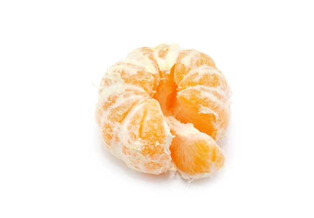 Tangerine or mandarin fruit isolated on white