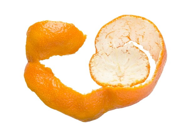 Tangerine peel isolated