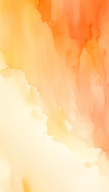 Tangerine Tranquility Abstract Watercolor Background