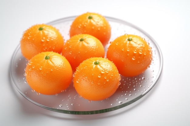 Photo tangerines in a bowl