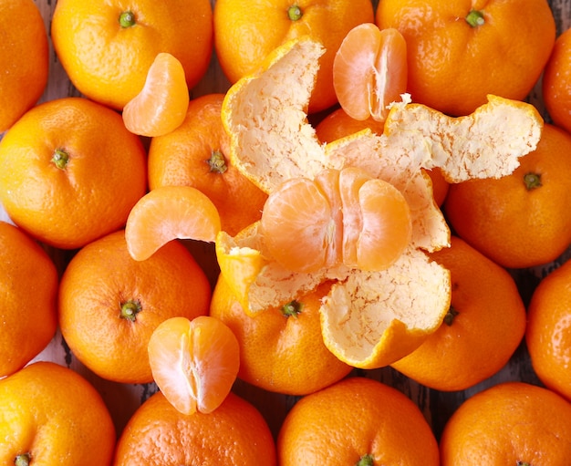 Tangerines close-up