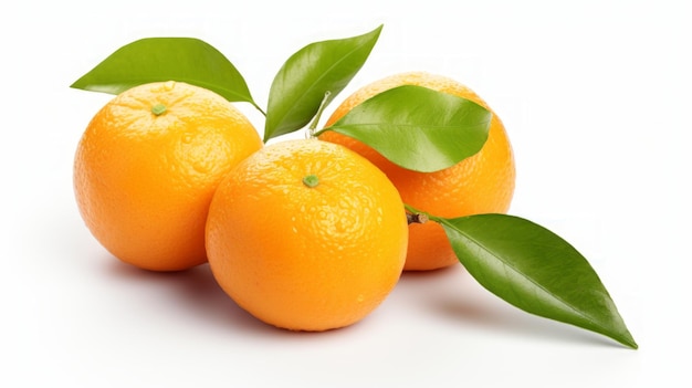 Tangerines isolated on White Background