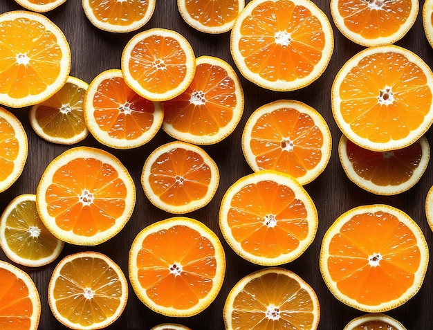 Photo tangerines and oranges on a flat background