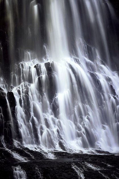 Tangle falls detail in the Canadian Rockies