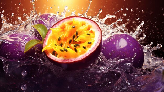 Tangy Passionfruit Juice Splash