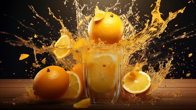 Premium AI Image | Tangy Ugli Fruit Juice Splash
