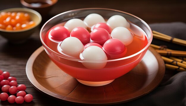 Tangyuan Glutinous Rice Balls There is soup Submerged Small rice balls