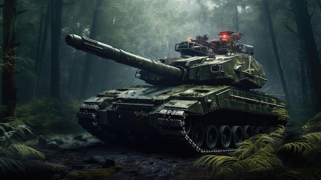 Tank in Forest