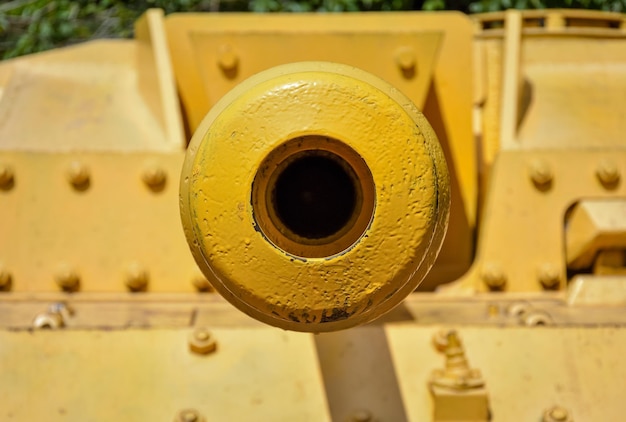 Tank gun closeup muzzle gun tank